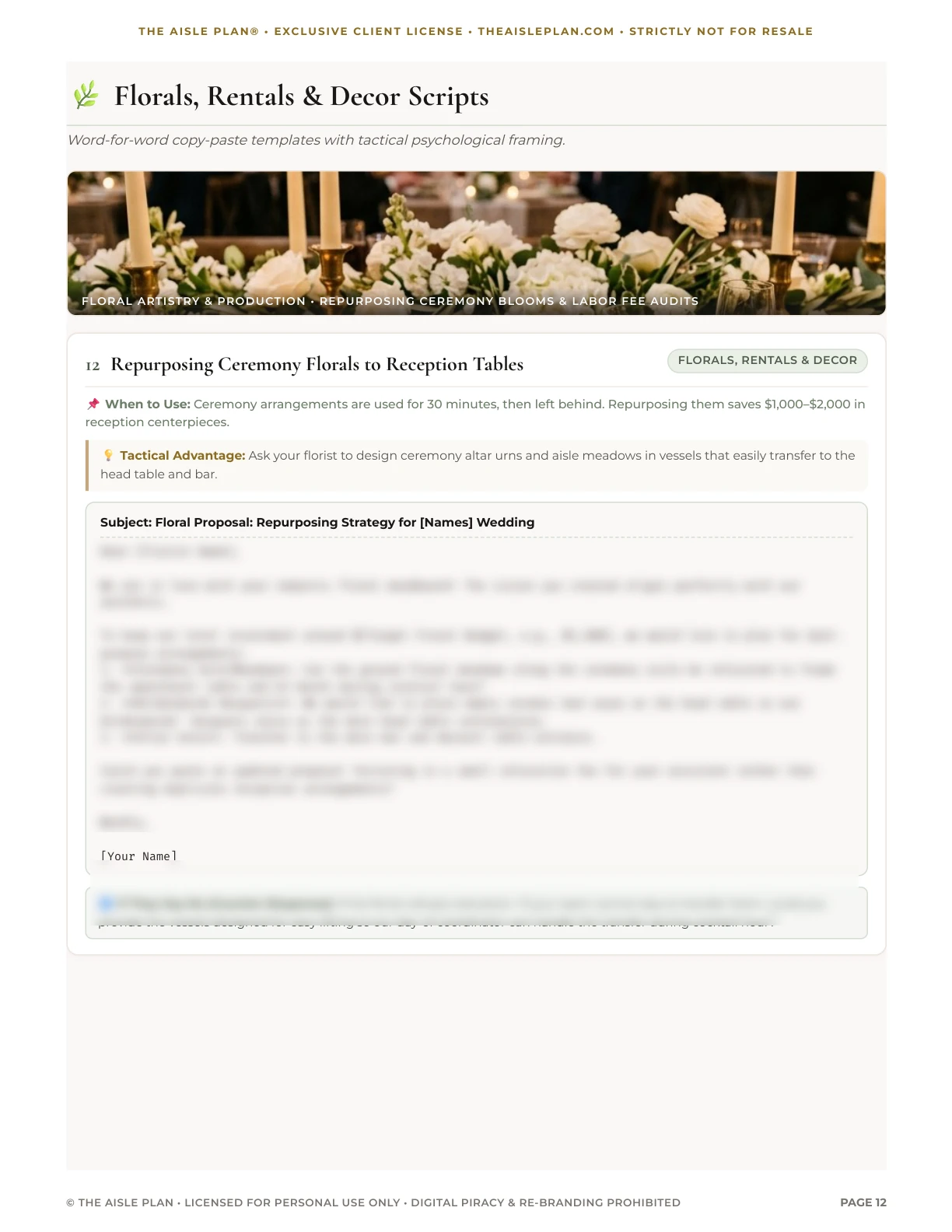 Floral Artistry & Repurposing